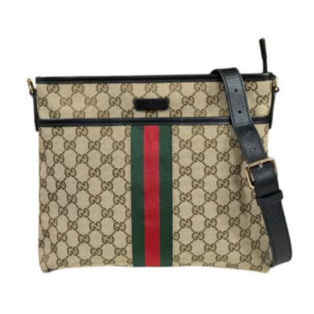 Gucci Sherry Shoulder Bag GG Canvas Beige Cream